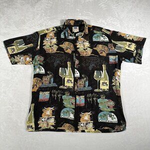 Kahala Hawaiian Shirt Men Size M Short Sleeve 100% Rayon AVI Collection GUC
